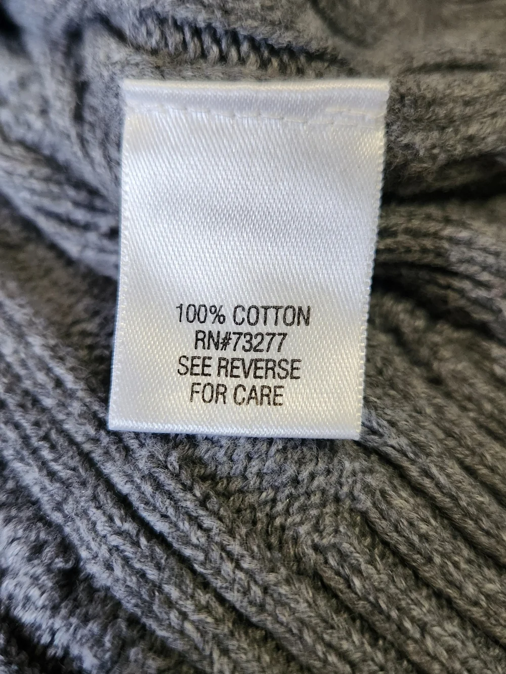 croft & barrow Charcoal Cable-Knit V-Neck Sweater